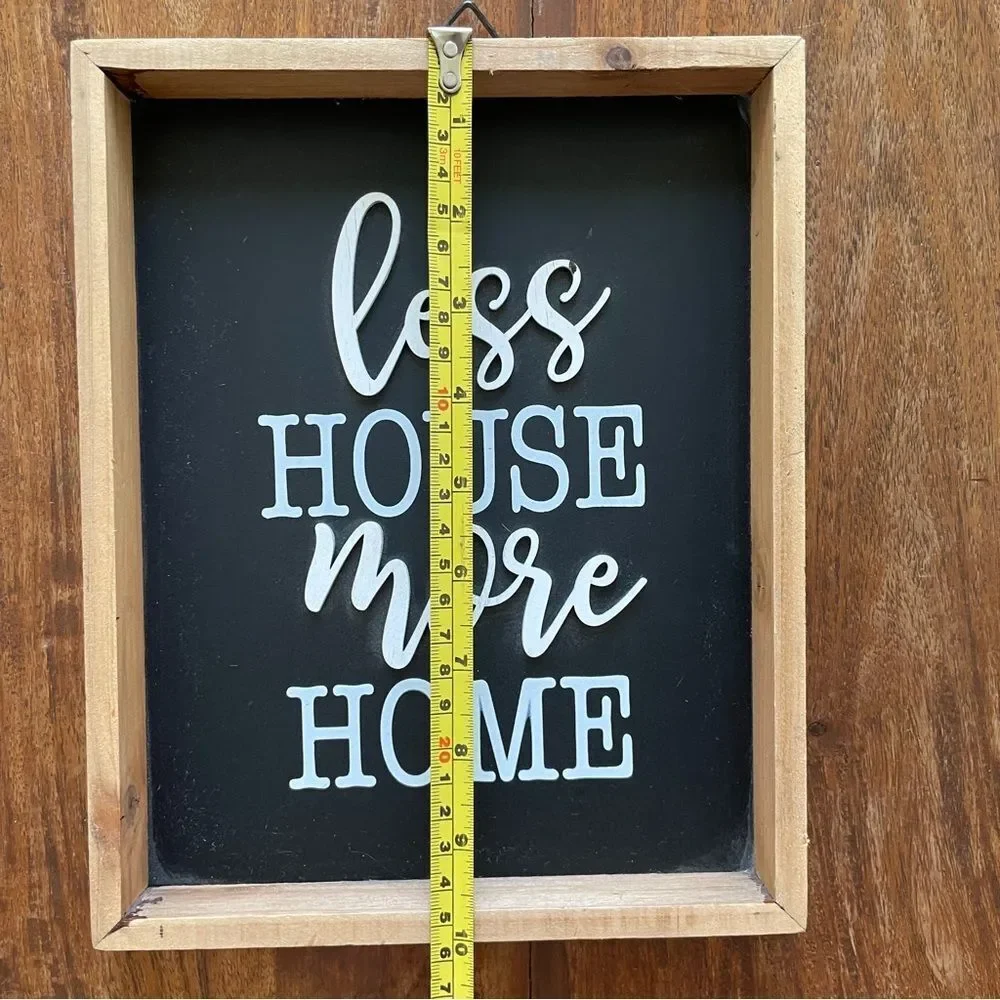 Rustic Black and Brown Inspiring Homemaking Wall Decor Sign Gift